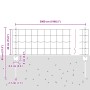 Juego de Cercas de Jardín de Set de 3 Gris Acero recubierto de PVC von , Zaunpfosten - Ref: Foro24-3336127, Preis: 104,62 €, ...