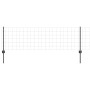 Rollo de Cerca de Jardín Set de 3 Gris Metal 50 x 0.6 m by , fence posts - Ref: Foro24-3336128, Price: 133,38 €, Discount: %