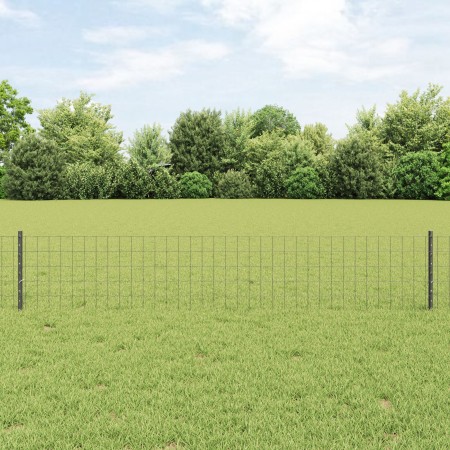 Cerca Euro con 5 Publicaciones U Gris 0.4x10 m Acero de , Postes de cerca - Ref: Foro24-3336129, Precio: 38,83 €, Descuento: %