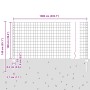 Juego de Cerca de Jardín Juego de 2 Gris von , Zaunpfosten - Ref: Foro24-3336132, Preis: 76,05 €, Rabatt: %
