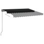 Toldo manual retráctil con postes gris antracita 3x2,5 m de vidaXL, Toldos - Ref: Foro24-3070099, Precio: 352,70 €, Descuento: %