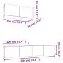 3-teiliges TV-Möbelset aus weißem Sperrholz von vidaXL, TV-Möbel - Ref: Foro24-3114478, Preis: 172,16 €, Rabatt: %