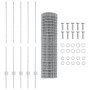 Set de Cerca de Jardín Set de 2 Acero Galvanizado 10 x 1.2 m by , fence posts - Ref: Foro24-3336148, Price: 101,63 €, Discoun...