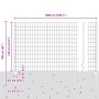 Juego de Cercas de Jardín Juego de 2 Acero Galvanizado by , fence posts - Ref: Foro24-3336164, Price: 94,34 €, Discount: %