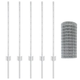 Juego de Rollos de Cerca de Jardín Set de 2 Acero galvanizado von , Zaunpfosten - Ref: Foro24-3336178, Preis: 55,97 €, Rabatt: %