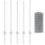 Juego de Rollos de Cerca de Jardín Set de 2 Acero galvanizado de , Postes de cerca - Ref: Foro24-3336178, Precio: 55,97 €, De...