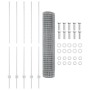 Set de Cerca de Jardín Set de 2 Galvanizada Acero Grande by , fence posts - Ref: Foro24-3336182, Price: 99,68 €, Discount: %