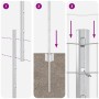 Set de Cerca de Jardín Set de 2 Galvanizada Acero Grande by , fence posts - Ref: Foro24-3336182, Price: 99,68 €, Discount: %