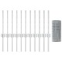 Conjunto de cerca de jardín Conjunto de 2 Plata galvanizada by , fence posts - Ref: Foro24-3336187, Price: 91,74 €, Discount: %