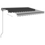 Automatic retractable awning with anthracite gray poles 3x2.5 m by vidaXL, Awnings - Ref: Foro24-3070109, Price: 440,78 €, Di...