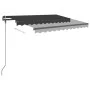 Automatic retractable awning with anthracite gray poles 3x2.5 m by vidaXL, Awnings - Ref: Foro24-3070109, Price: 409,32 €, Di...