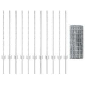 Conjunto de Cerca Euro Set de 2 Acero galvanizado 25 x 0.8 m von , Zaunpfosten - Ref: Foro24-3336198, Preis: 121,69 €, Rabatt: %