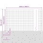 Set de cerca de jardín 2 unidades Acero galvanizado 25 x 1.2 m by , fence posts - Ref: Foro24-3336200, Price: 168,01 €, Disco...