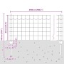 Conjunto de Cercas de Jardín Set de 2 Acero Galvanizado 25 x 0.6 m by , fence posts - Ref: Foro24-3336202, Price: 88,81 €, Di...