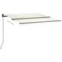 Manuell einziehbare Markise mit cremefarbener LED 3x2,5 m von vidaXL, Markisen - Ref: Foro24-3070102, Preis: 367,39 €, Rabatt: %