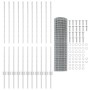 Conjunto de cerca de jardín Set de 2 Acero galvanizado 25 x 1.2 m by , fence posts - Ref: Foro24-3336205, Price: 151,36 €, Di...