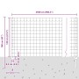 Conjunto de cerca de jardín Set de 2 Acero galvanizado 25 x 1.2 m by , fence posts - Ref: Foro24-3336205, Price: 151,36 €, Di...