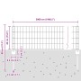 Juego de Cerca de Jardín Juego de 3 Acero Galvanizado 50 x 0.4 m von , Zaunpfosten - Ref: Foro24-3336208, Preis: 161,15 €, Ra...