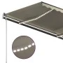 Manuell einziehbare Markise mit cremefarbener LED 3x2,5 m von vidaXL, Markisen - Ref: Foro24-3070102, Preis: 367,39 €, Rabatt: %
