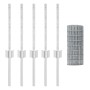 Conjunto de valla de jardín Set de 2 Galvanizado Acero galvanizado by , fence posts - Ref: Foro24-3336214, Price: 51,84 €, Di...