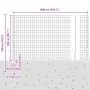 Juego de cercas de jardín Set de 2 Acero galvanizado 10 x 1.4 m by , fence posts - Ref: Foro24-3336219, Price: 111,10 €, Disc...