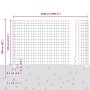 Juego de Cerca de Jardín Juego de 2 Gris galvanizado by , fence posts - Ref: Foro24-3336226, Price: 204,43 €, Discount: %