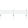 Cerca de Eslabones de Cadena con 22 postes en U Verde 0.4x25 m Acero by , fence posts - Ref: Foro24-3336245, Price: 104,31 €,...