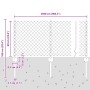 Cerca de Cadena con 22 Publicaciones en U Verde 0.6x25 m Acero by , fence posts - Ref: Foro24-3336246, Price: 126,43 €, Disco...