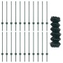 Cerca de Malla con 22 Postes U Verde 0.8x25 m de Acero by , fence posts - Ref: Foro24-3336247, Price: 154,28 €, Discount: %