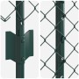 Cerca de Eslabones de Cadena con 22 postes en U Verde 1x25 m Acero by , fence posts - Ref: Foro24-3336248, Price: 186,45 €, D...