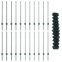 Juego de Cerca de Jardín Juego de 2 Verde Acero Galvanizado by , fence posts - Ref: Foro24-3336252, Price: 169,52 €, Discount: %