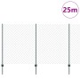 Cerca de Cadena con 22 postes U Verde 1.4x25 m Acero by , fence posts - Ref: Foro24-3336254, Price: 227,86 €, Discount: %
