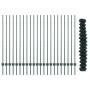 Cerca de Cadena con 22 postes U Verde 1.4x25 m Acero by , fence posts - Ref: Foro24-3336254, Price: 227,86 €, Discount: %