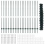 Juego de Vallas de Jardín Set de 2 Verde Metal 25x1.5 m von , Zaunpfosten - Ref: Foro24-3336255, Preis: 227,67 €, Rabatt: %