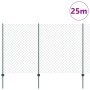 Juego de Vallas de Jardín Set de 2 Verde Metal 25x1.5 m von , Zaunpfosten - Ref: Foro24-3336255, Preis: 227,67 €, Rabatt: %