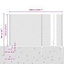 Cerca de eslabones de cadena con 20 postes en U Gris 1.2x10 m de acero by , fence posts - Ref: Foro24-3336261, Price: 106,06 ...