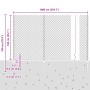 Cerca de Eslabones de Cadena con 20 Postes Gris 1.4x10 m Acero by , fence posts - Ref: Foro24-3336262, Price: 131,43 €, Disco...