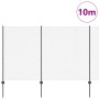 Cerca de Malla con 20 Postes en Gris 1.5x10 m de Acero by , fence posts - Ref: Foro24-3336263, Price: 125,62 €, Discount: %