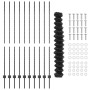 Cerca de Cadena con 20 Postes en U Gris 1.6x10 m de Acero by , fence posts - Ref: Foro24-3336264, Price: 131,20 €, Discount: %
