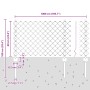 Cerca de Eslabones con 10 Postes U Gris 0.6x10 m Acero de , Postes de cerca - Ref: Foro24-3336266, Precio: 68,56 €, Descuento: %