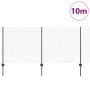 Cerca de Eslabones de Cadena con 20 postes en U Gris 1x10 m Acero by , fence posts - Ref: Foro24-3336268, Price: 99,30 €, Dis...