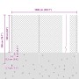 Cerca de Cadena con 20 postes U Gris 1.6x10 m Acero by , fence posts - Ref: Foro24-3336272, Price: 133,68 €, Discount: %