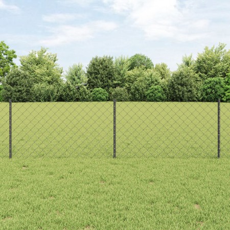 Cerca de Eslabón de Cadena con 22 postes en U Gris 0.6x25 m de acero von , Zaunpfosten - Ref: Foro24-3336278, Preis: 125,34 €...