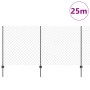 Cerca de Malla de Cadena con 44 Poste en U Gris 1.2x25 m Acero by , fence posts - Ref: Foro24-3336281, Price: 209,73 €, Disco...