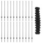 Cerca de Malla de Cadena con 44 Poste en U Gris 1.2x25 m Acero by , fence posts - Ref: Foro24-3336281, Price: 209,73 €, Disco...