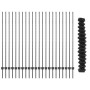 Conjunto de Cerca de Jardín de Malla de Cadena Conjunto de 2 Gris by , fence posts - Ref: Foro24-3336283, Price: 241,93 €, Di...