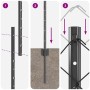 Conjunto de Cerca de Jardín de Malla de Cadena Conjunto de 2 Gris by , fence posts - Ref: Foro24-3336283, Price: 241,93 €, Di...
