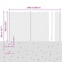 Cerca de Malla con 44 Postes U Gris 1.6x25 m Acero by , fence posts - Ref: Foro24-3336284, Price: 245,13 €, Discount: %