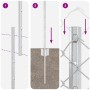 Cerca de Malla con 20 Postes U Plata 1.4x10 m Acero by , fence posts - Ref: Foro24-3336290, Price: 122,95 €, Discount: %