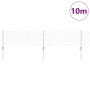 Cerca de Cadena con 10 Postes U Plateado 0.4x10 m Acero by , fence posts - Ref: Foro24-3336293, Price: 52,66 €, Discount: %